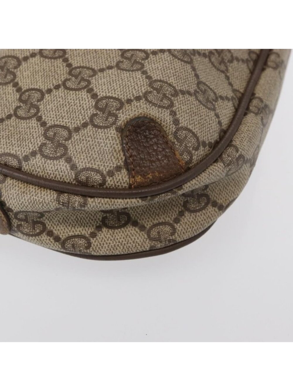 Authentic GUCCI GG Supreme Web Sherry Line Bag PVC Beige Gold 89 02 066 - Picture 16 of 16